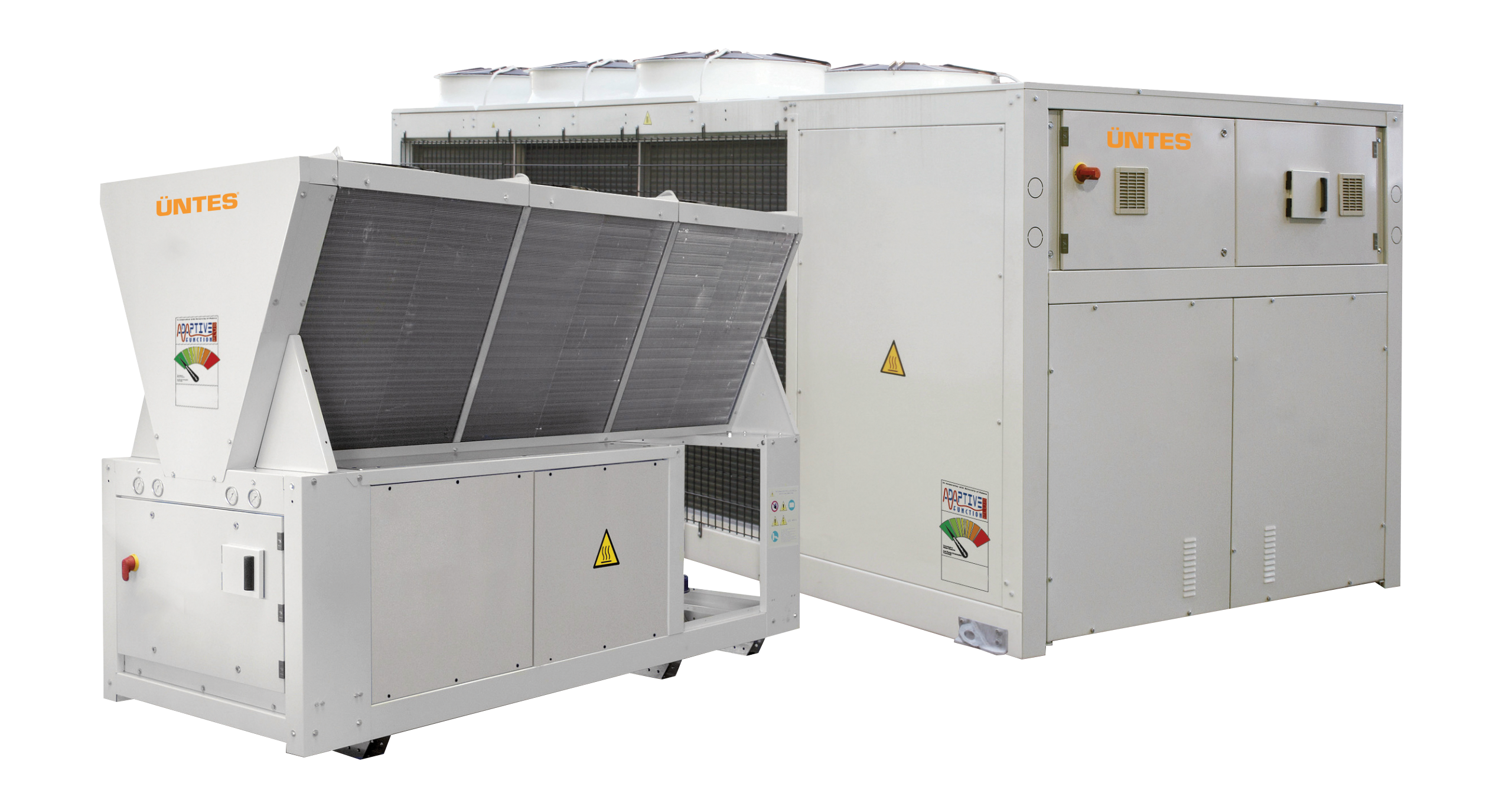 Vzduchem chlazené chillery & reverzibilní tepelná čerpadla s axiálními ventilátory Y-PACK EVO SE-HE 160 – 320 kW