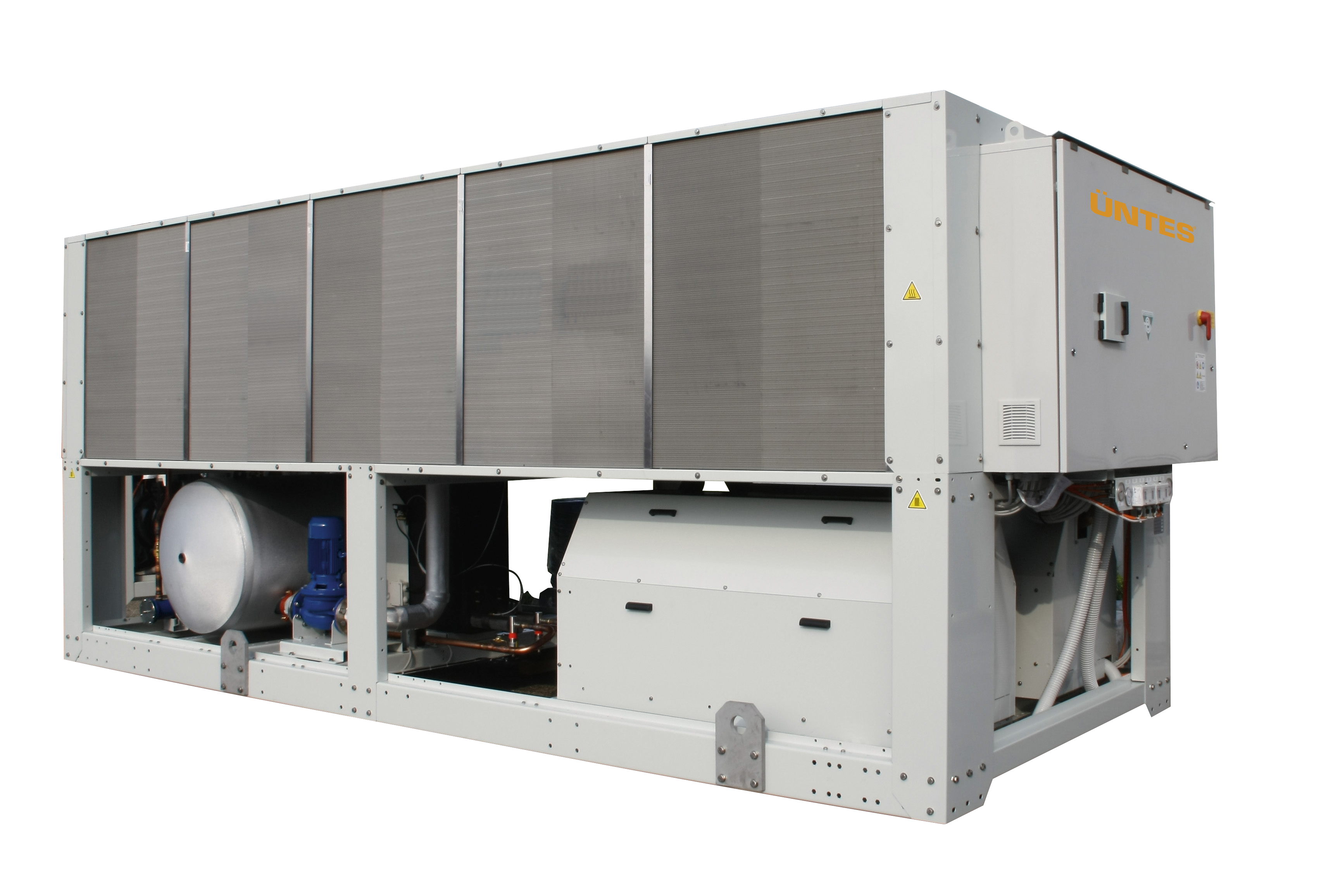 Kompaktní vzduchem chlazené chillery s axiálními ventilátory Z-Power HE 330 – 700 kW
